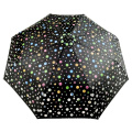 Magic 3Folding changing color when wet umbrella for kids